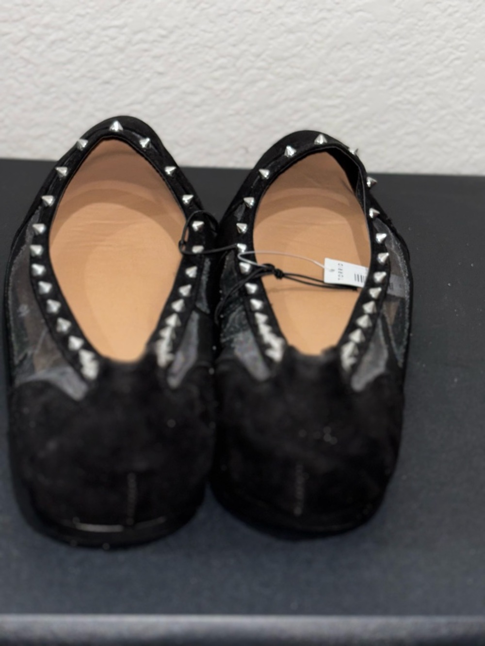 torrid Black Studded Mesh Pointed-Toe Flats - Picture 5 of 6